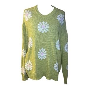 Show Me your MUMU Flower Power daisy sweater women’s Medium